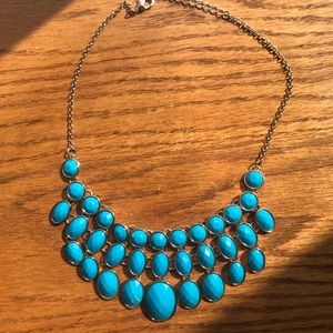 Blue and gold necklace